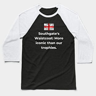 Euro 2024 - Southgate's Waistcoat More iconic than our trophies. Flag Iconic Baseball T-Shirt